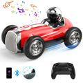 Remote Control Car with 2.4GHz Wireless Bluetooth Speaker 2 Speed Mode Fast  Car for Kids  Trucks Music  Stunt Car Toys for Boys Girls Gifts, Red