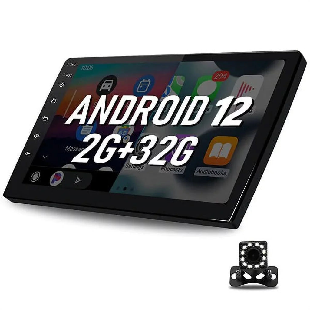 Binize  Android 12 Double Din Car Stereo with Wireless Carplay & Wireless Android Auto, 10" Touch Screen Car Radio with Backup Camera  Navigation/Mirror Link//, 2+32G, 3 / 5.0/WiFi 6