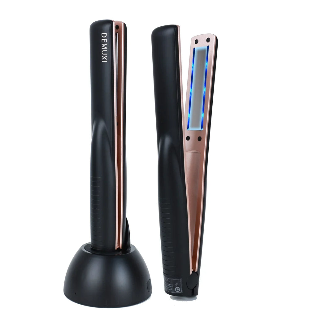 Ultrasonic Hair Care Iron, Professional Cold Iron Straightner, Recovers the Damaged Hair,  Wireless Portable