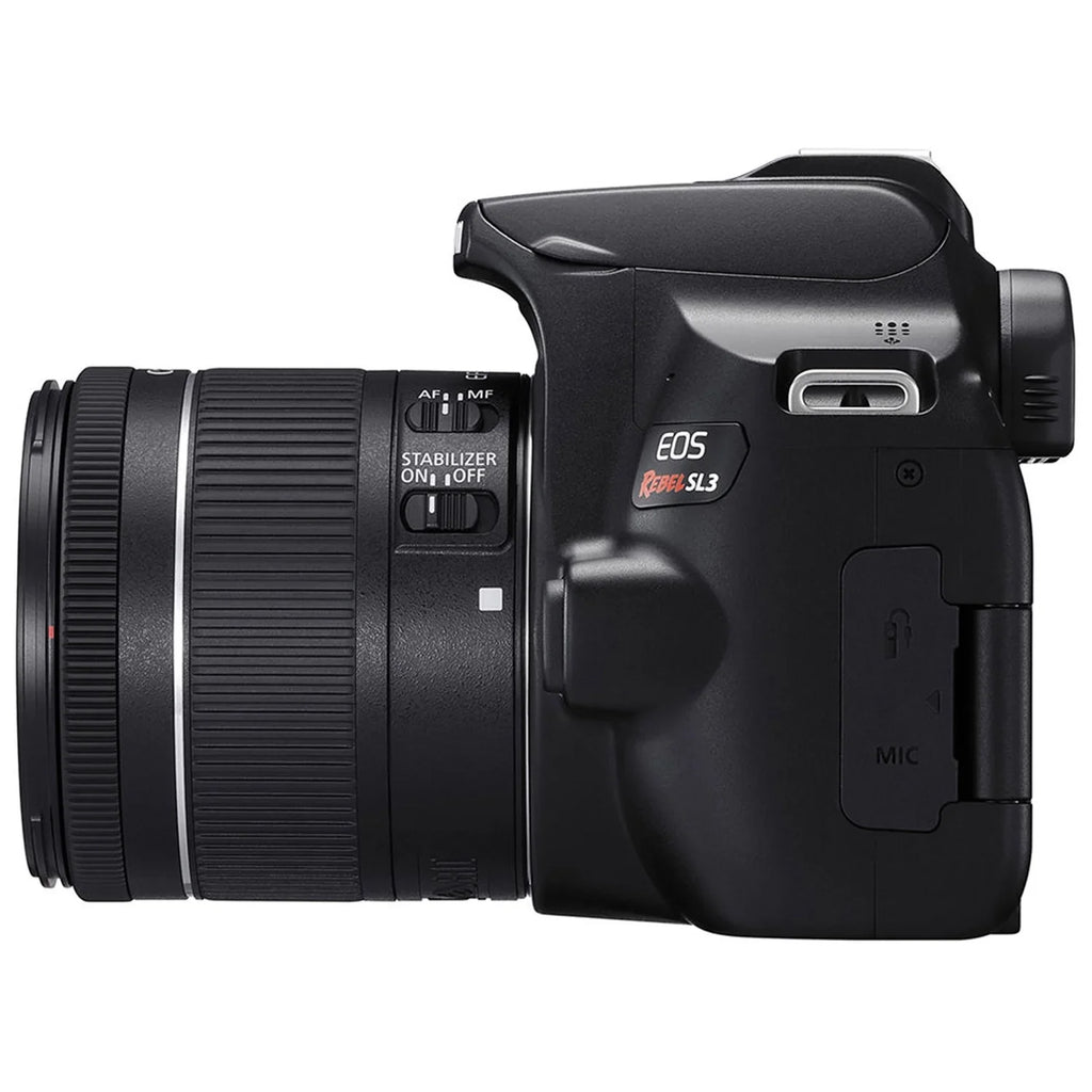 Canon  Rebel SL3  Camera With 15-55mm Lens + 75-300mm Lens + Filters + Tripod + Spare travel Charger +  Software + More (27 pc Bundle)