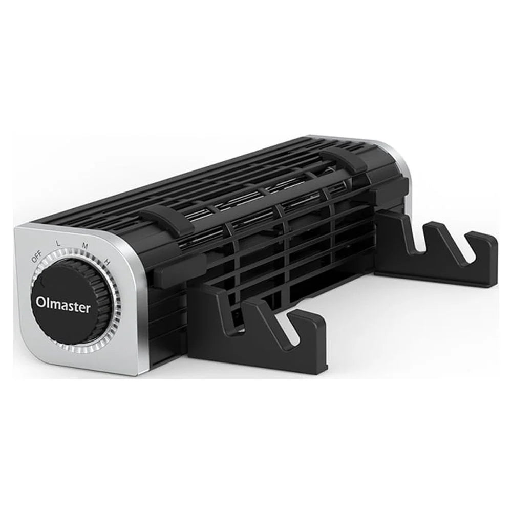 Olmaster -1691  Cooling Fan Laptop Pad Stand Fan Bracket,Black, Horizontal Design