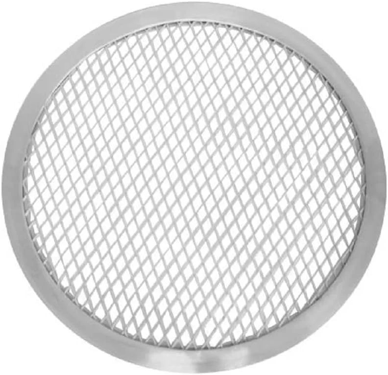 TrueCraftware- Set of 2 Aluminum 16” Pizza Baking Screen Seamless Rim- Bakeware Pizza Screen Round Pizza Pan Tray Round Baking Tray for Home Kitchen Pizzeria & Restaurants