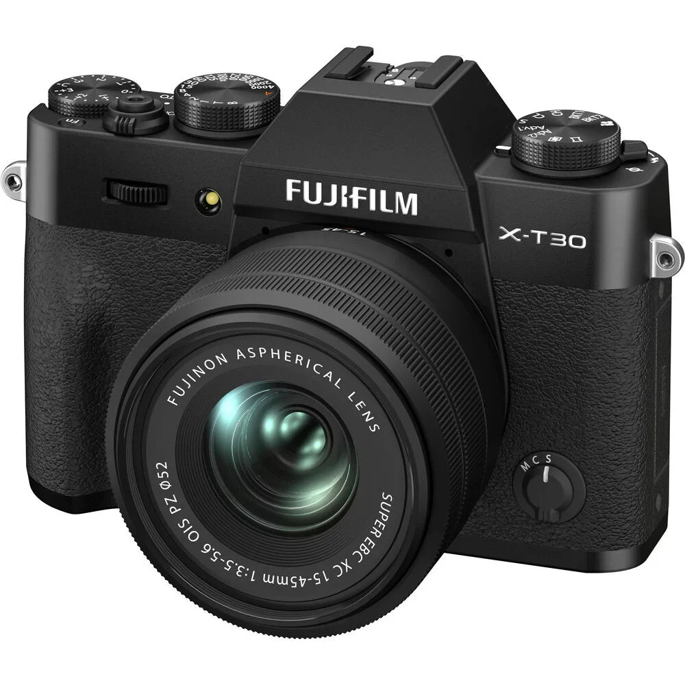 X-T30  Mirrorless Camera with  15-45mm   Lens Black - 7PC Bundle