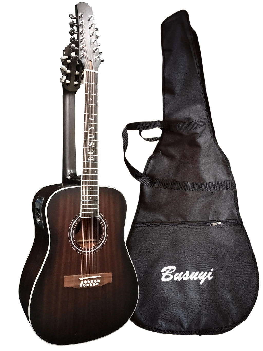 12/6 Strings Acoustic Double Neck, Double Sided Busuyi Guitar 2021