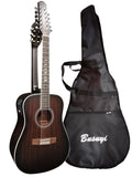 12/6 Strings Acoustic Double Neck, Double Sided Busuyi Guitar 2021