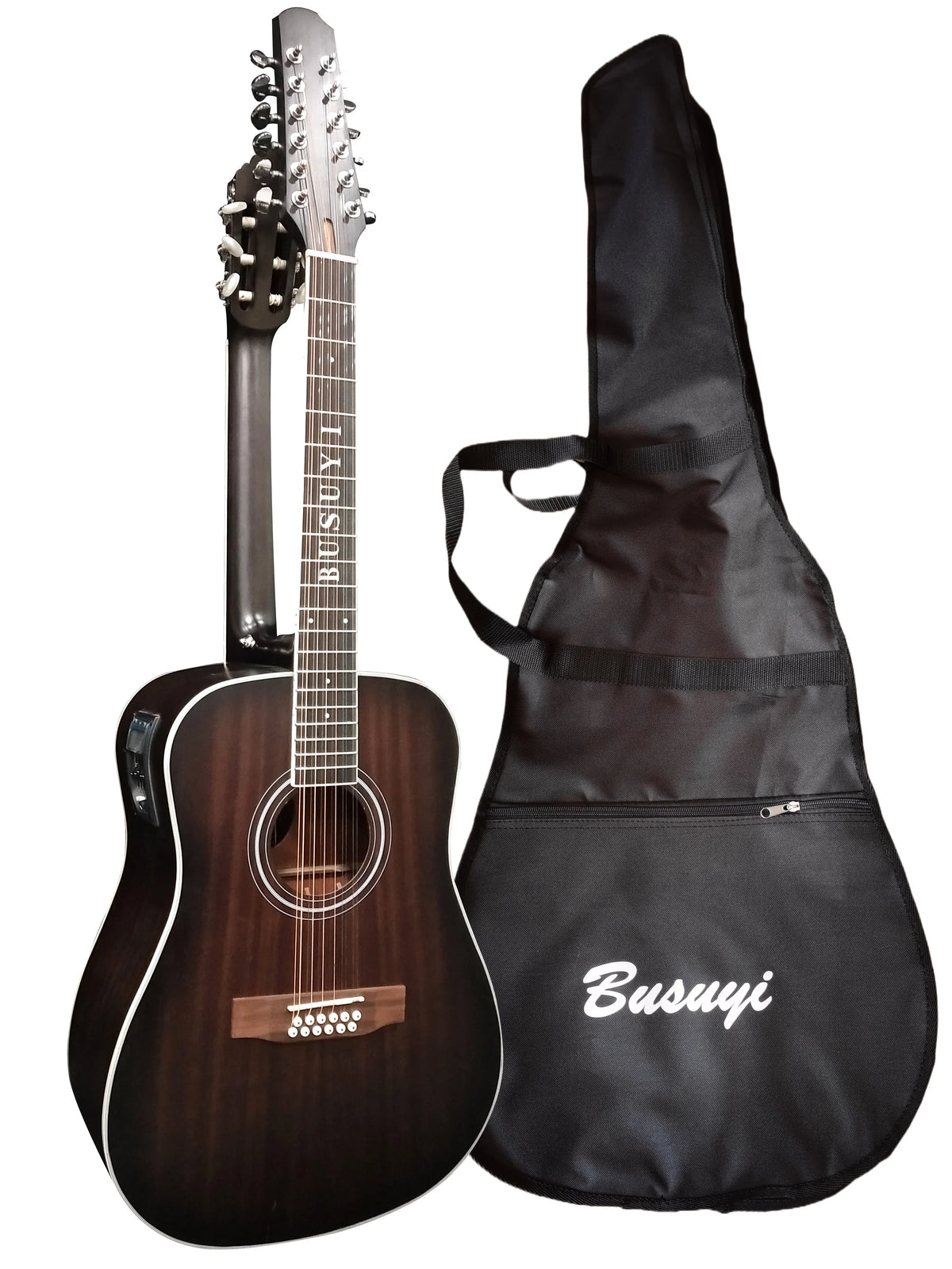 12/6 Strings Acoustic Double Neck, Double Sided Busuyi Guitar 2021