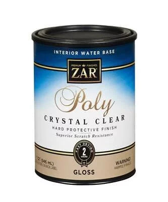 Aqua  Clear Water-Based Indoor Polyurethane Paint 1 qt. 125 sq. ft. Coverage (Pack of 4)