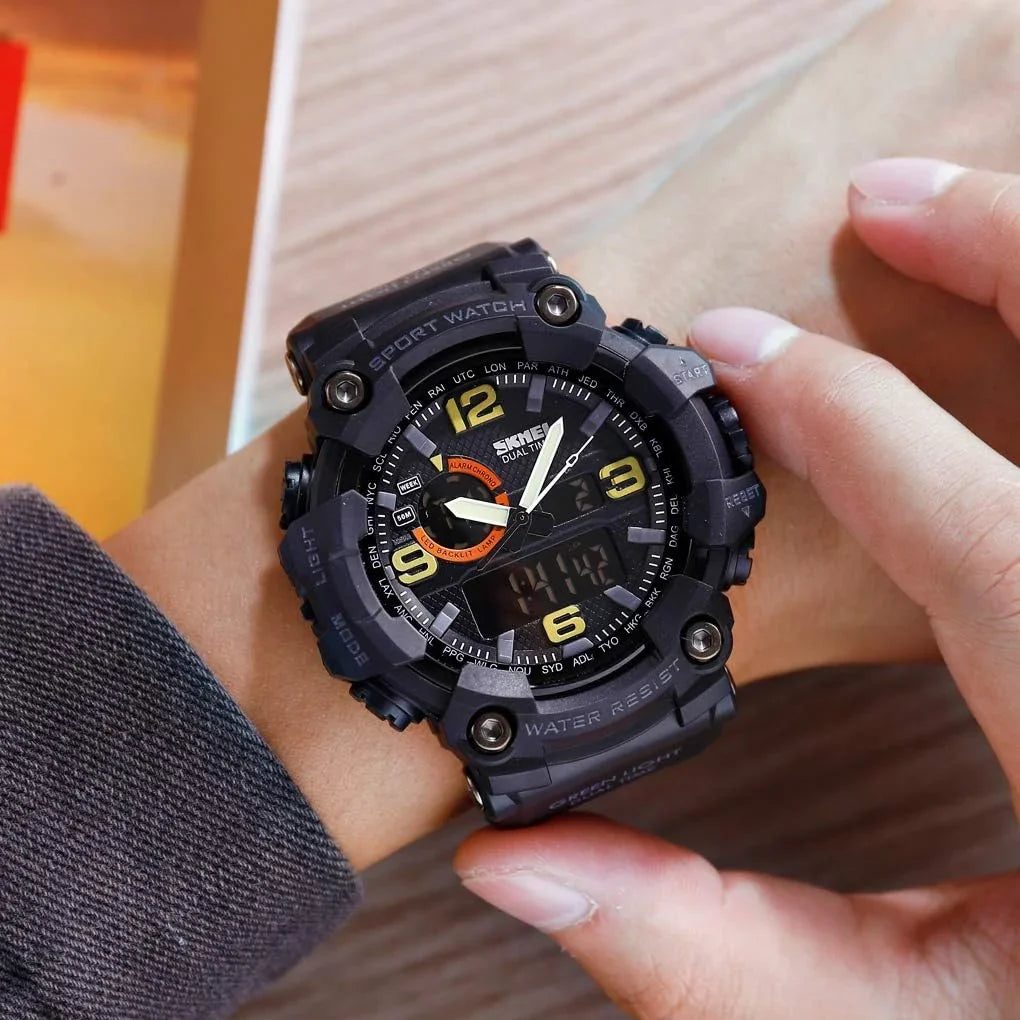 Gosasa Men's Watches Multi Function Military S-Shock Sports Watch  Digital Waterproof Alarm Watches