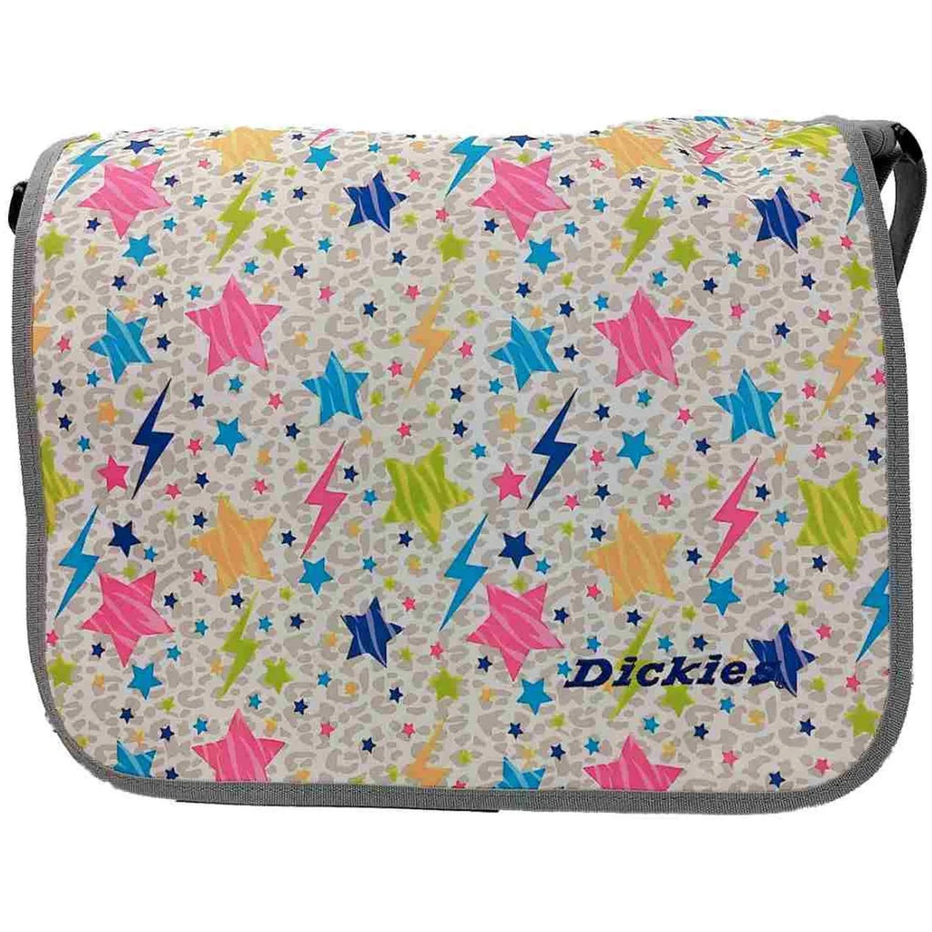 Dickies Colorful Multi Stars Messenger Bag, Shoulder Tote School Book Bag