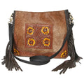 KBK126  Hand Tooled Hair-on Genuine Leather women bag western handbag purse