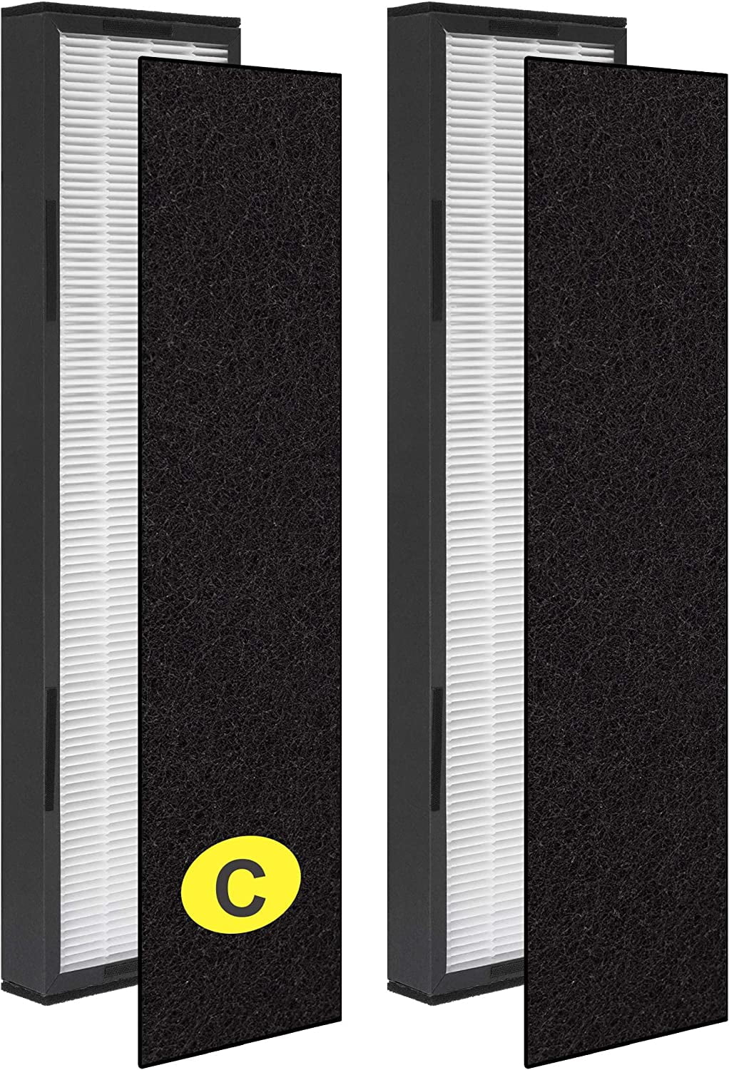 2 X Air Purifier Filter C FLT5000  Replacement Filter C for Germ Guardian Air Purifiers Models AC5000, AC5000E, AC5250PT, AC5350B, AC5350BCA, AC5350W, AC5300B Home Air Purifier Parts & Accessories