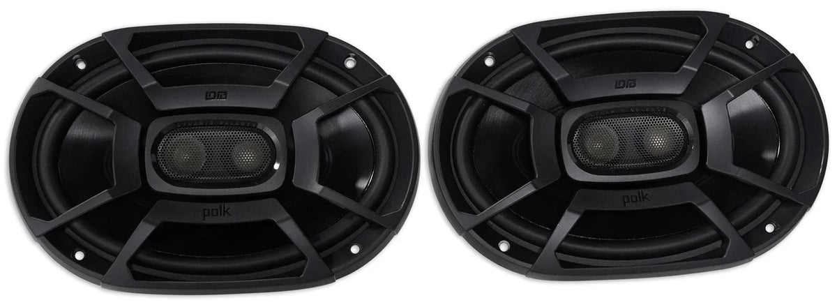 2) Polk Audio DB692 6X9" 450w Car Marine//Motorcycle/Boat Speakers+Headphones