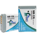 2x Pack Compatible Canon G7 X Battery Compatible - For Canon -13L Digital Camera Battery (1250mAh, 3.6V, Lithium-Ion)