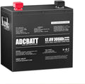Adcbatt 12V 300Ah LiFePO4 Battery with Self Heating and Metal Case for , Trolling Motor, off-Grid
