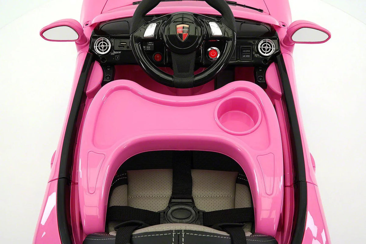 Moderno Kids Pink 12 V Kiddie Roadster Powered Ride-On