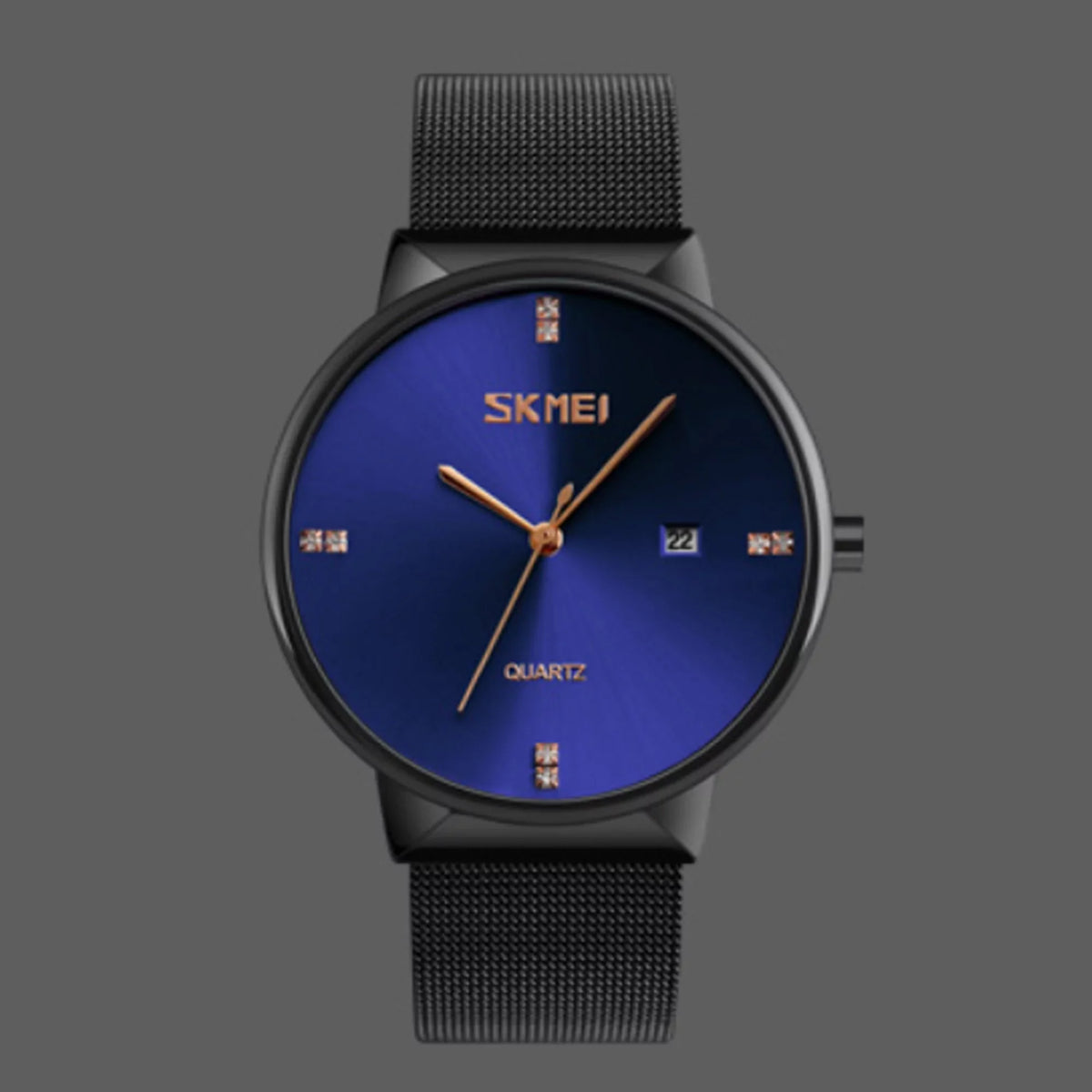 Mens Ultra Thin Luxury Stainless Steel Watch, 30M Water Resistant