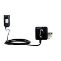 Gomadic Intelligent Compact  Home Wall Charger suitable for the Nokia 6263 6265i 6282 - High output power with a convenient, foldable plug design -