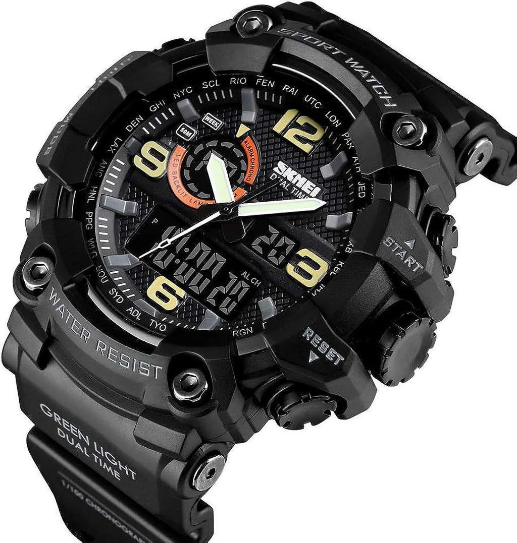 Gosasa Men's Watches Multi Function Military S-Shock Sports Watch  Digital Waterproof Alarm Watches