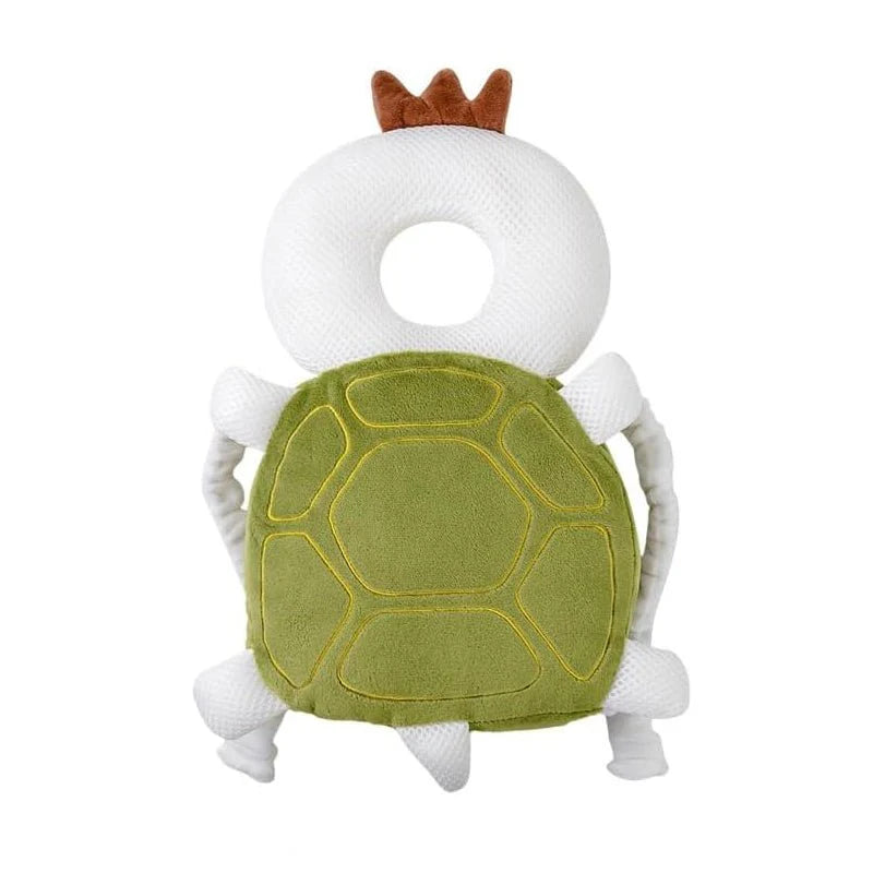 Adjustable Baby Head Protector with Soft Padding and Animal Design