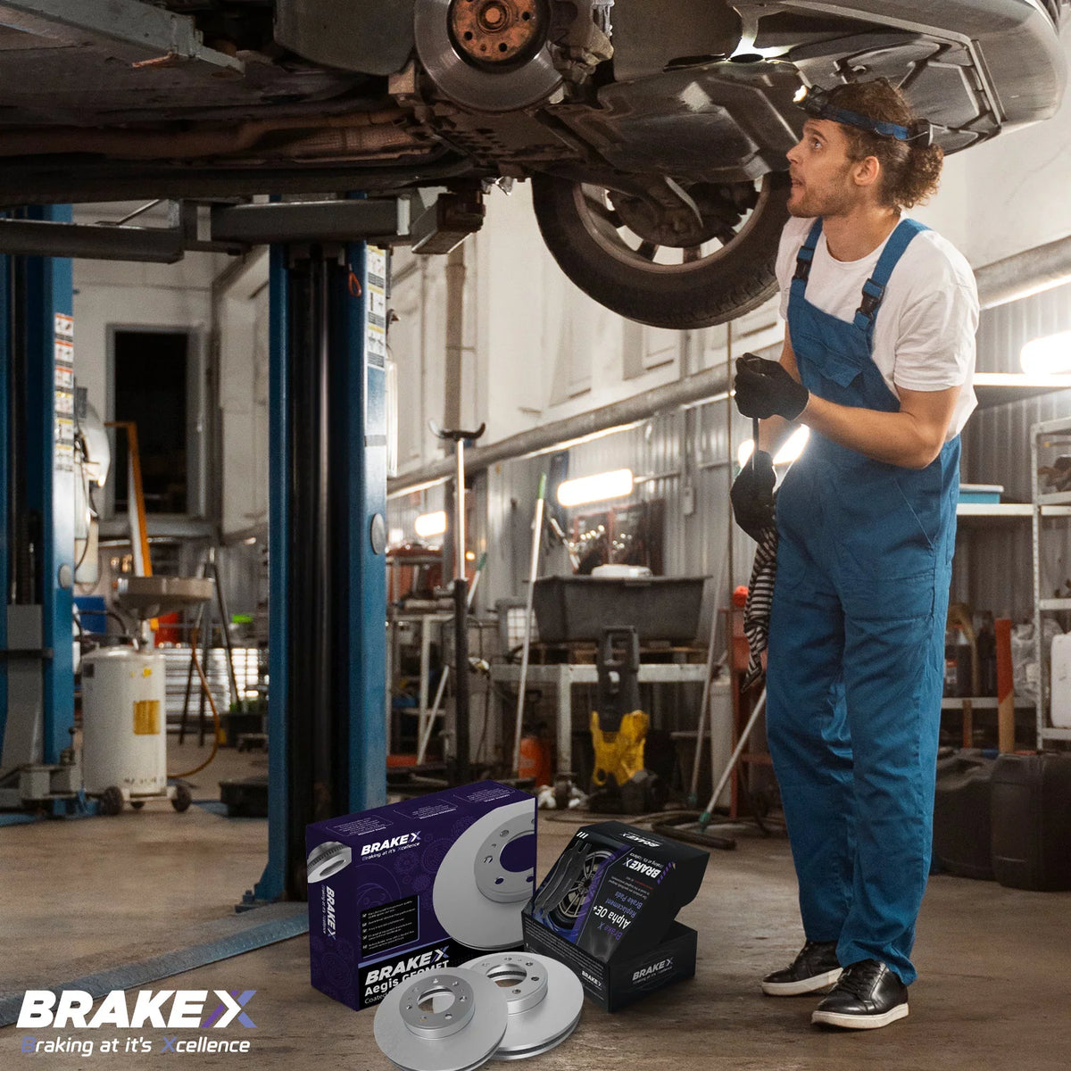 [Front] Brake X  Coated Replacement Disc Rotors and Premium Ceramic Brake Pads Kit | 6 Piece Set | For 1992-1994 Toyota Camry 2.2