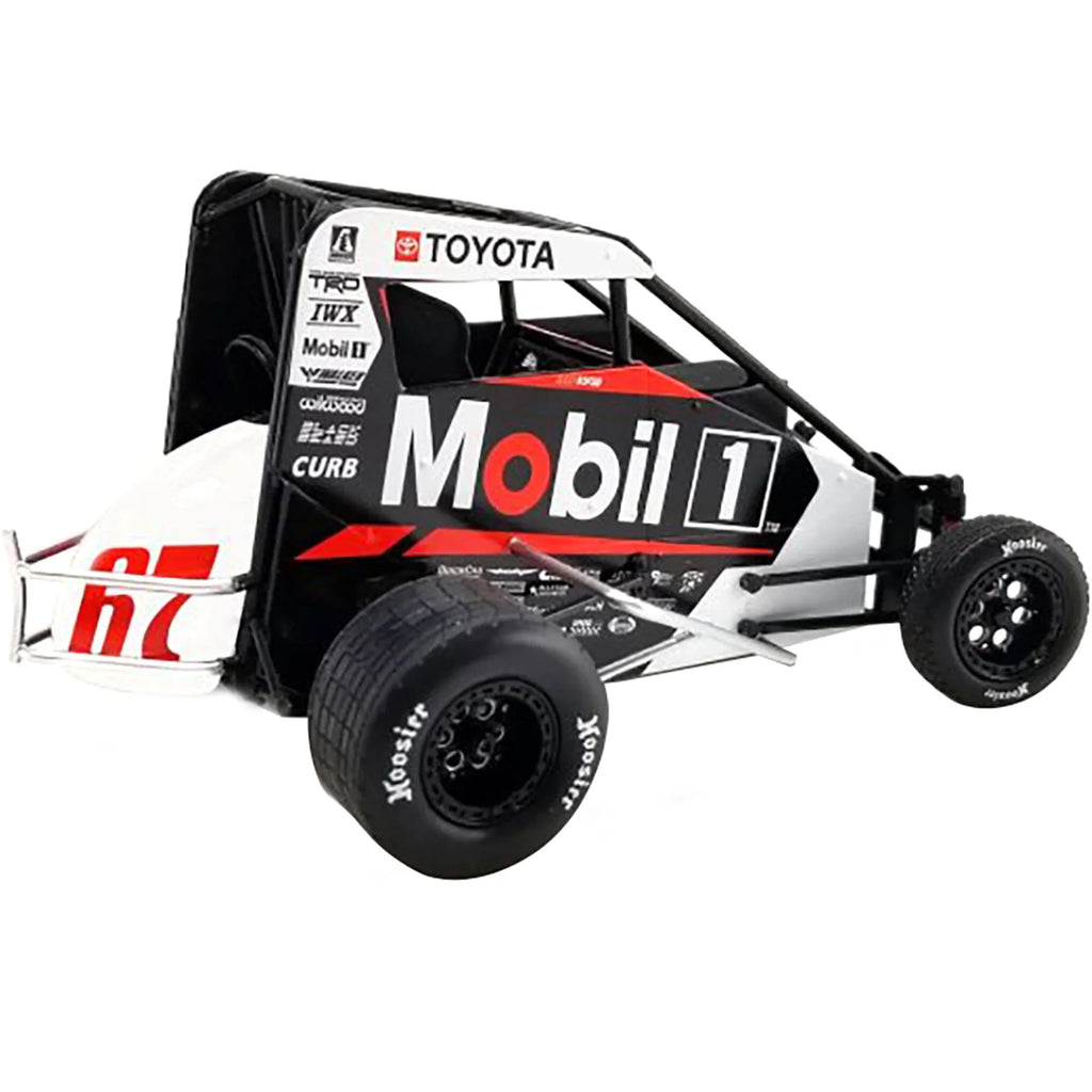 Midget Sprint Car #67 "Mobil 1" Toyota Racing " National Midget Championship" (2022) 1/18 Diecast Model Car by