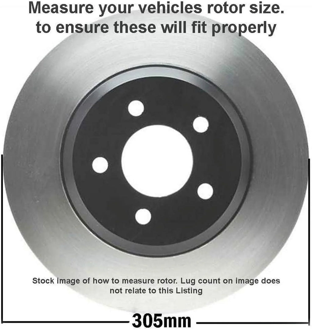 Detroit Axle - Front Brake Kit for Chevy  Silverado Sierra Yukon  Avalanche 1500 Tahoe Cadillac Escalade   Disc Brake Rotors Ceramic Brakes Pads : 12" Rotor - [4-Wheel Disc Model]