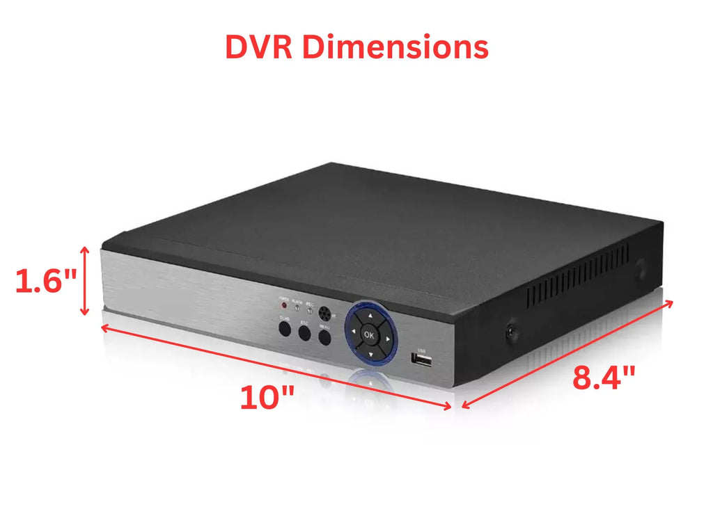 Evertech 8 Channel  Digital Video Recorder 2TB Hard Drive H.265  Hybrid    Analog  Security