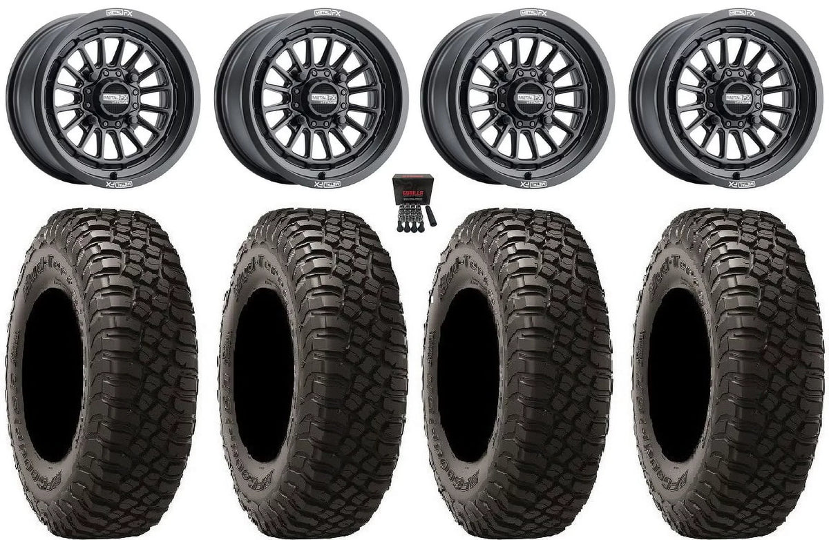 MetalFX Delta 15" Wheels Black 35"  KM3 Tires Polaris   1000 /   / Ranger  900/1000