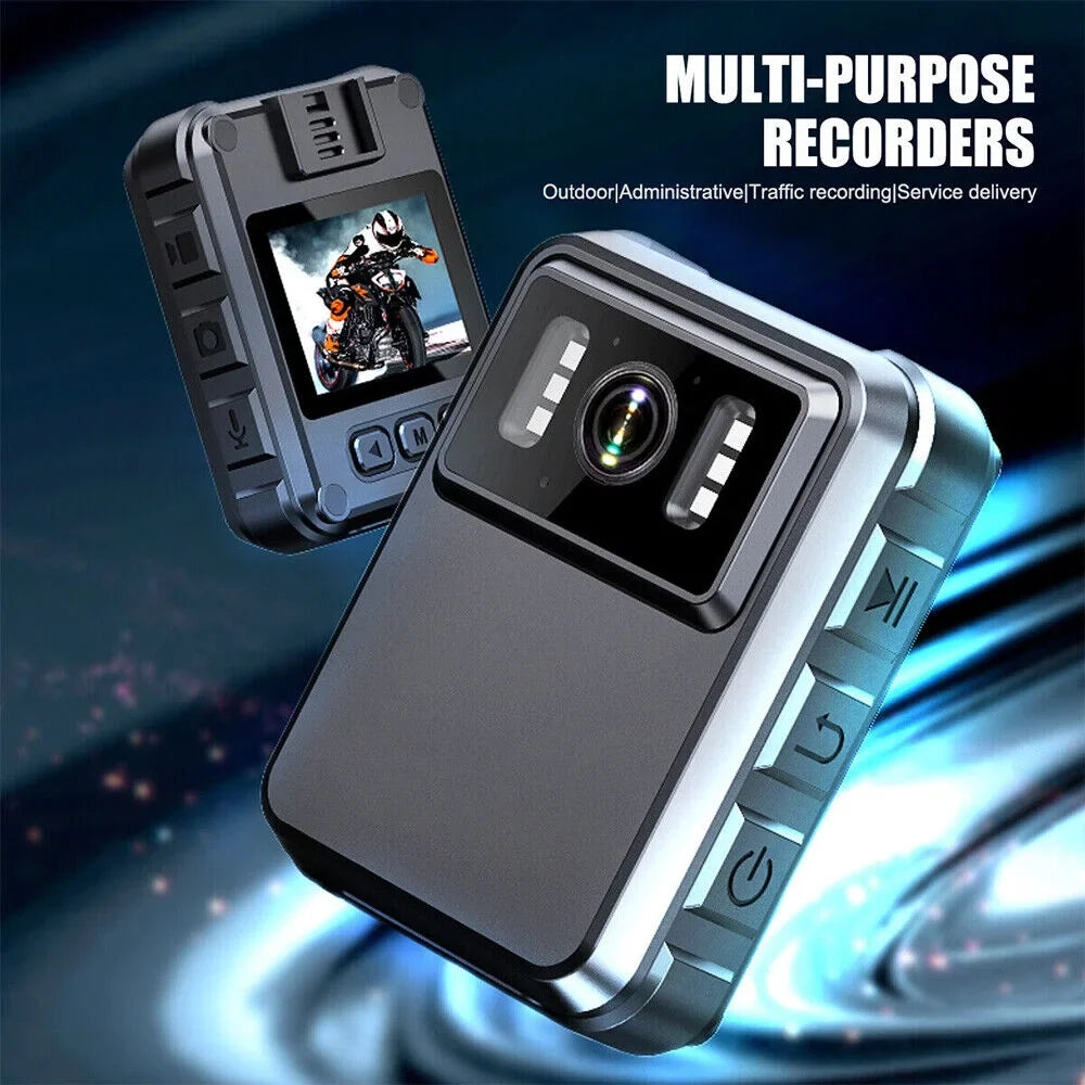 JahyShow Night Vision Body Camera - Mini Camcorder with 1080P Audio Video  and WiFi Connectivity