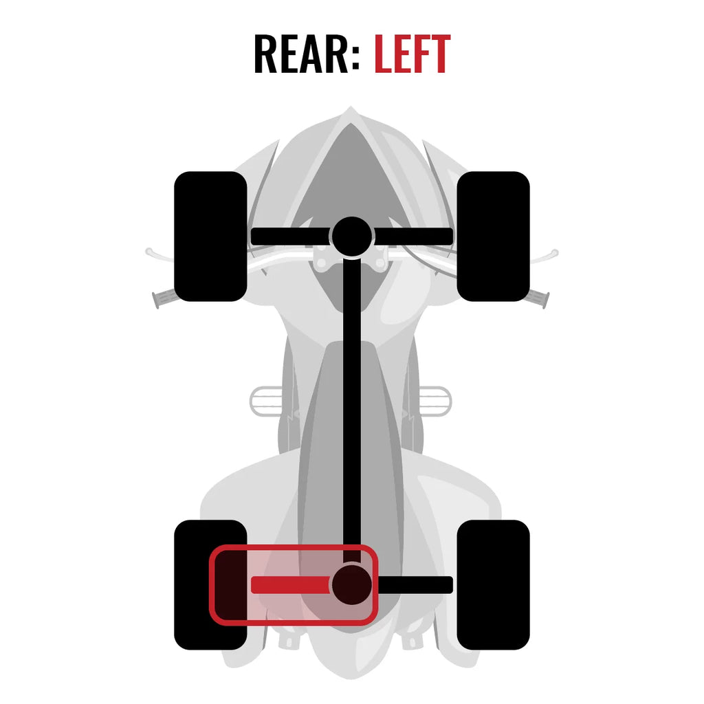 Sixity  Rear Left  Axle compatible with Can-Am 650 Max 500 Renegade 800R Outlander 1000 2015 2014 2013