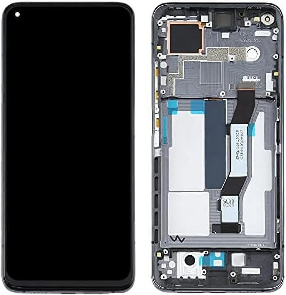 Screen Replacement for Xiaomi Mi 10T 5G / 10T Pro 5G M2007J3SY M2007J3SG Mobile Phone  Display Touch Digitizer Assembly Glass Repair with Frame (Black)