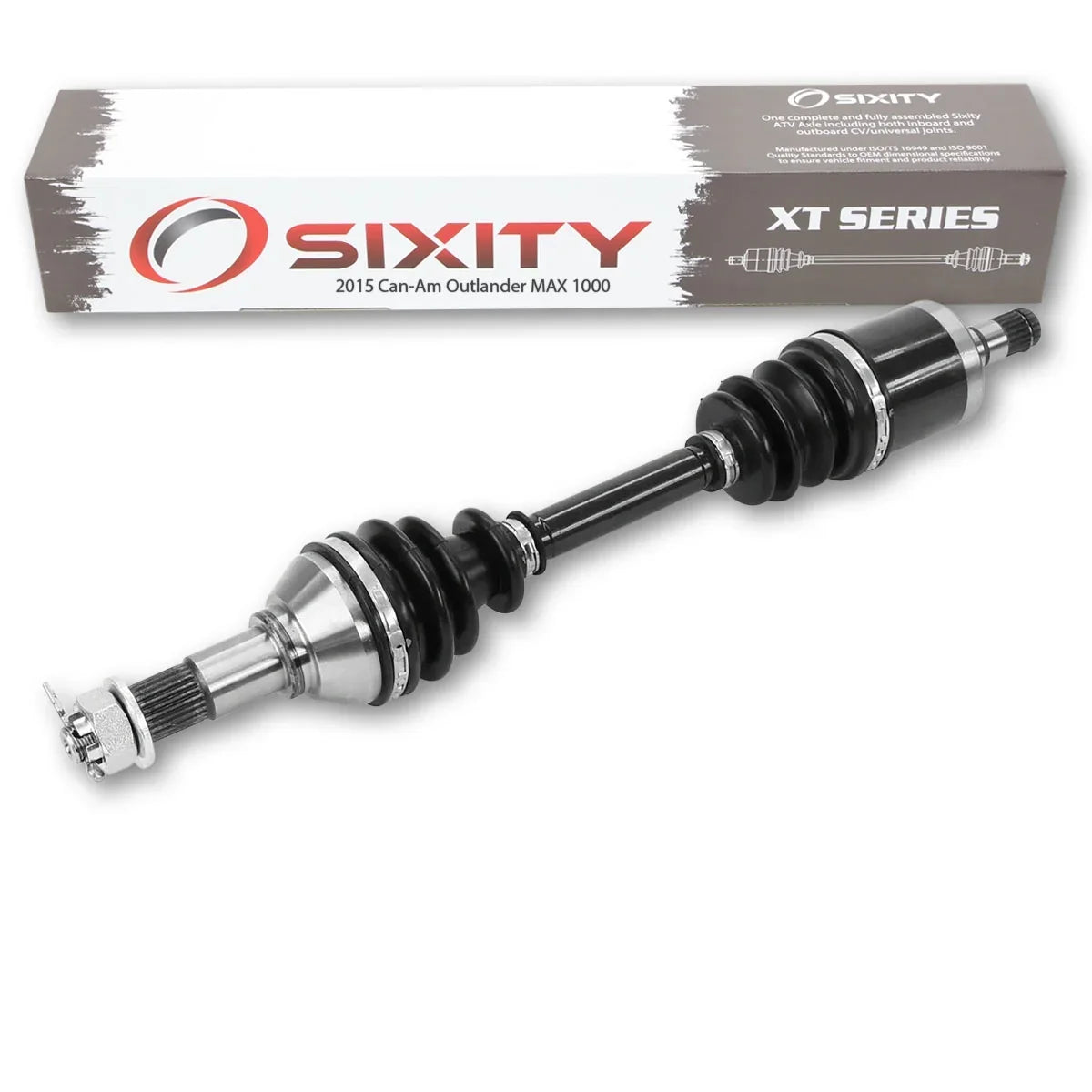 Sixity  Front Left Axle compatible with Can-Am Outlander  1000 2015 -    4X4