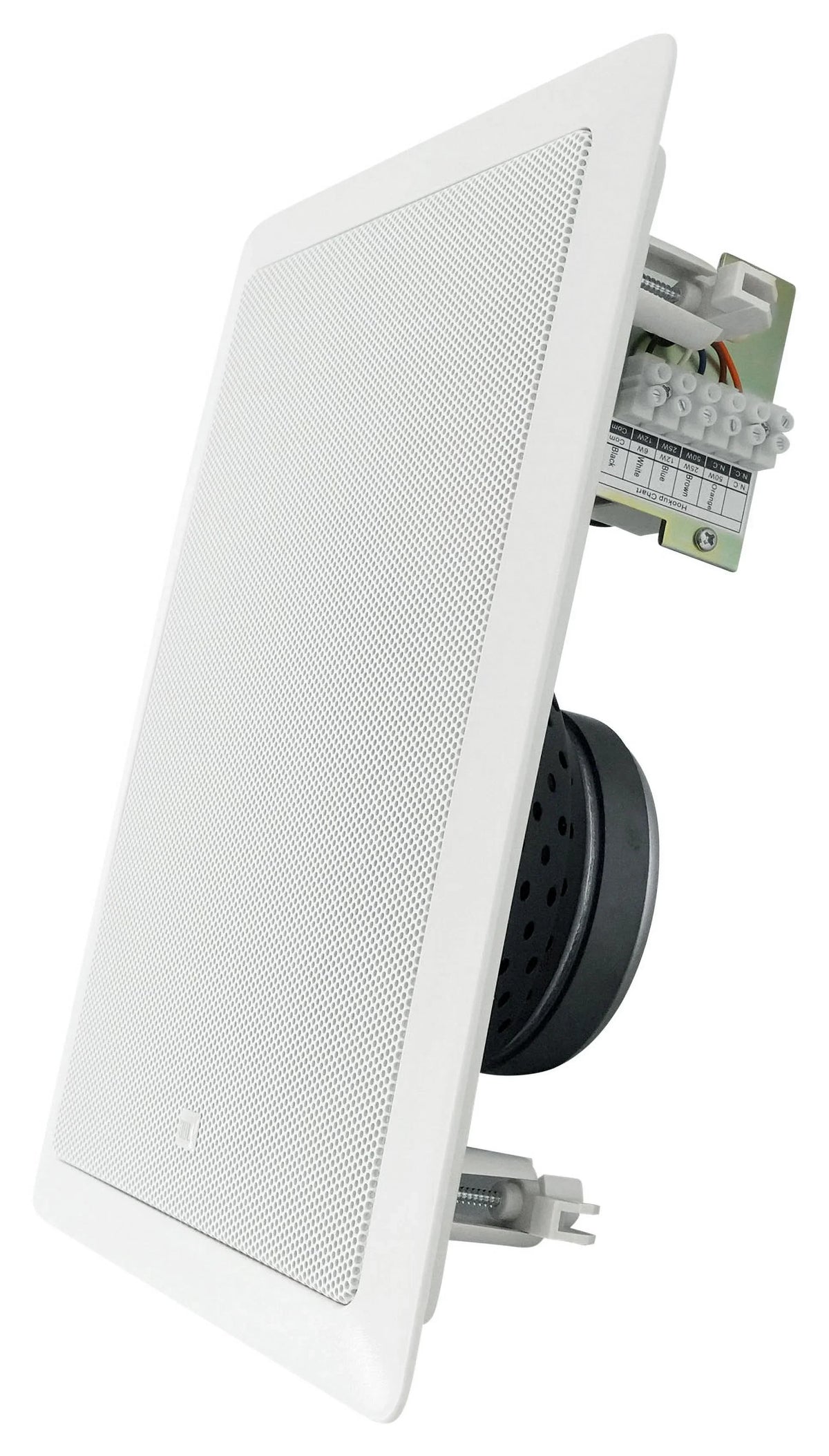 (4)   128  8" 50w Commercial 70v In-Wall Speakers+Amp For Restaurant