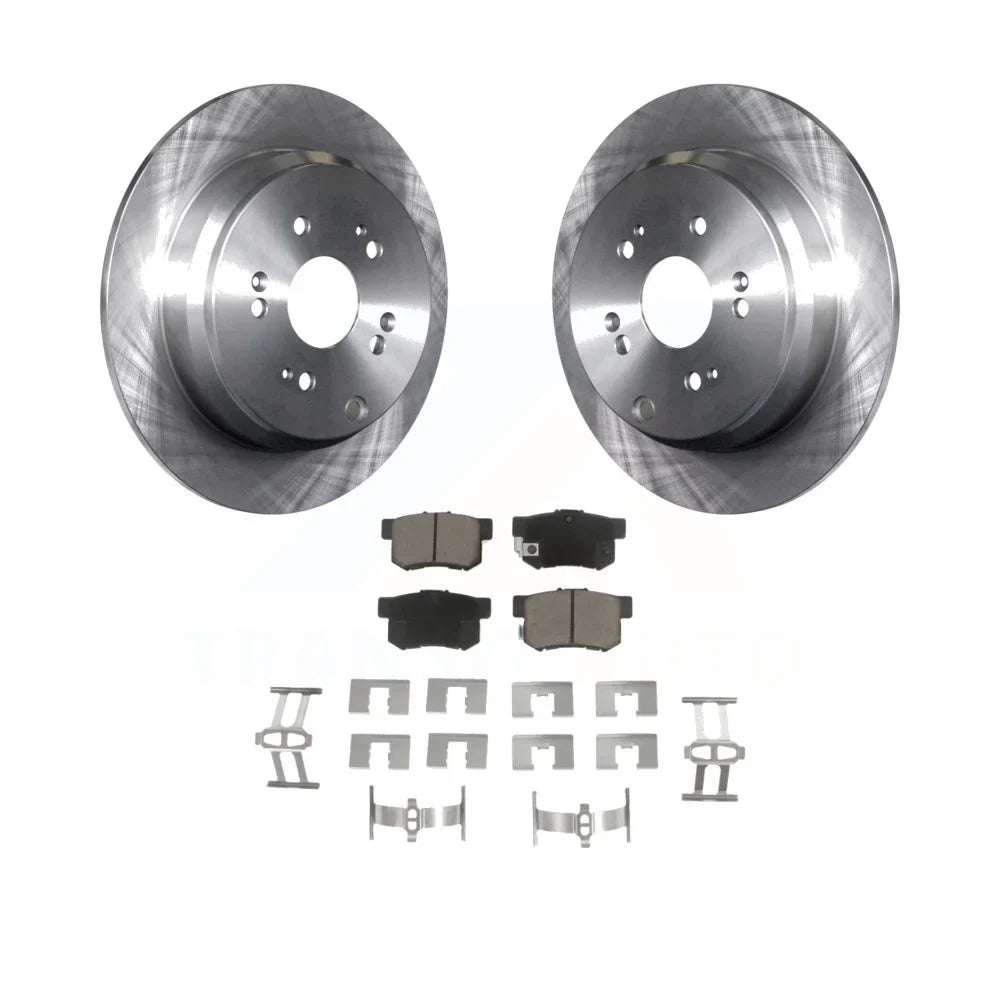 Transit Auto - Rear Disc Brake Rotors And Ceramic Pads Kit For Acura  K8C-102001