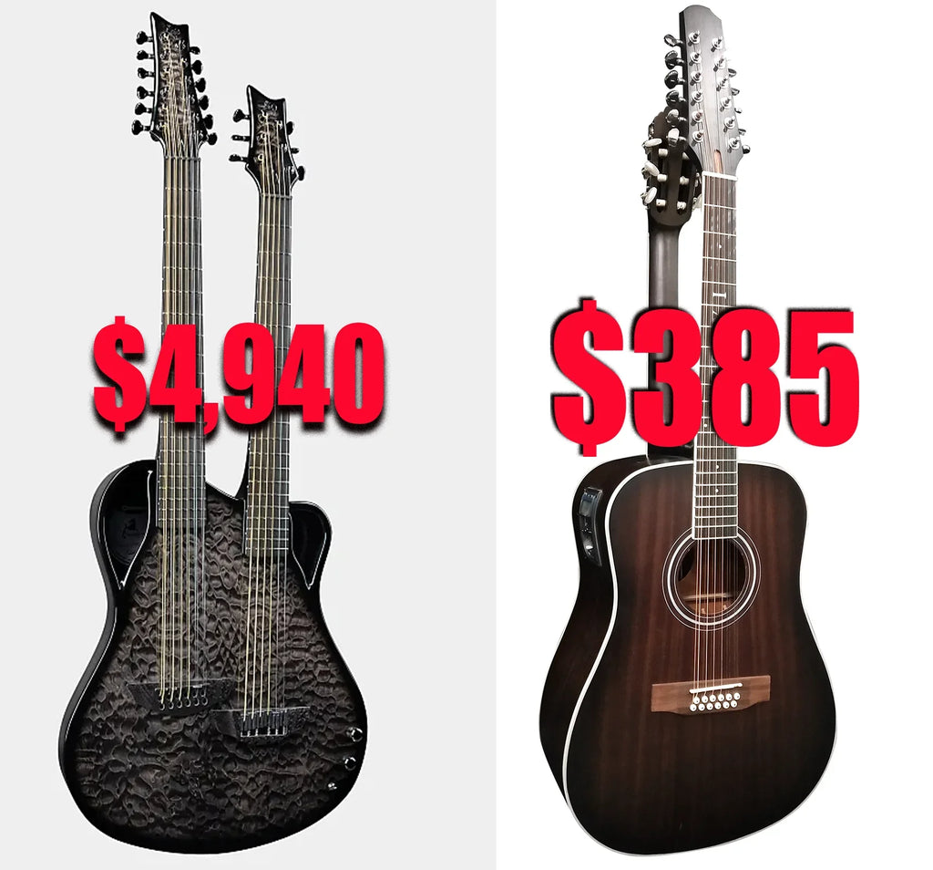 12/6 Strings Acoustic Double Neck, Double Sided Busuyi Guitar 2021