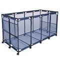Pool Storage Bin with Wheels and Pockets - 14.34 - Stay Organized Poolside