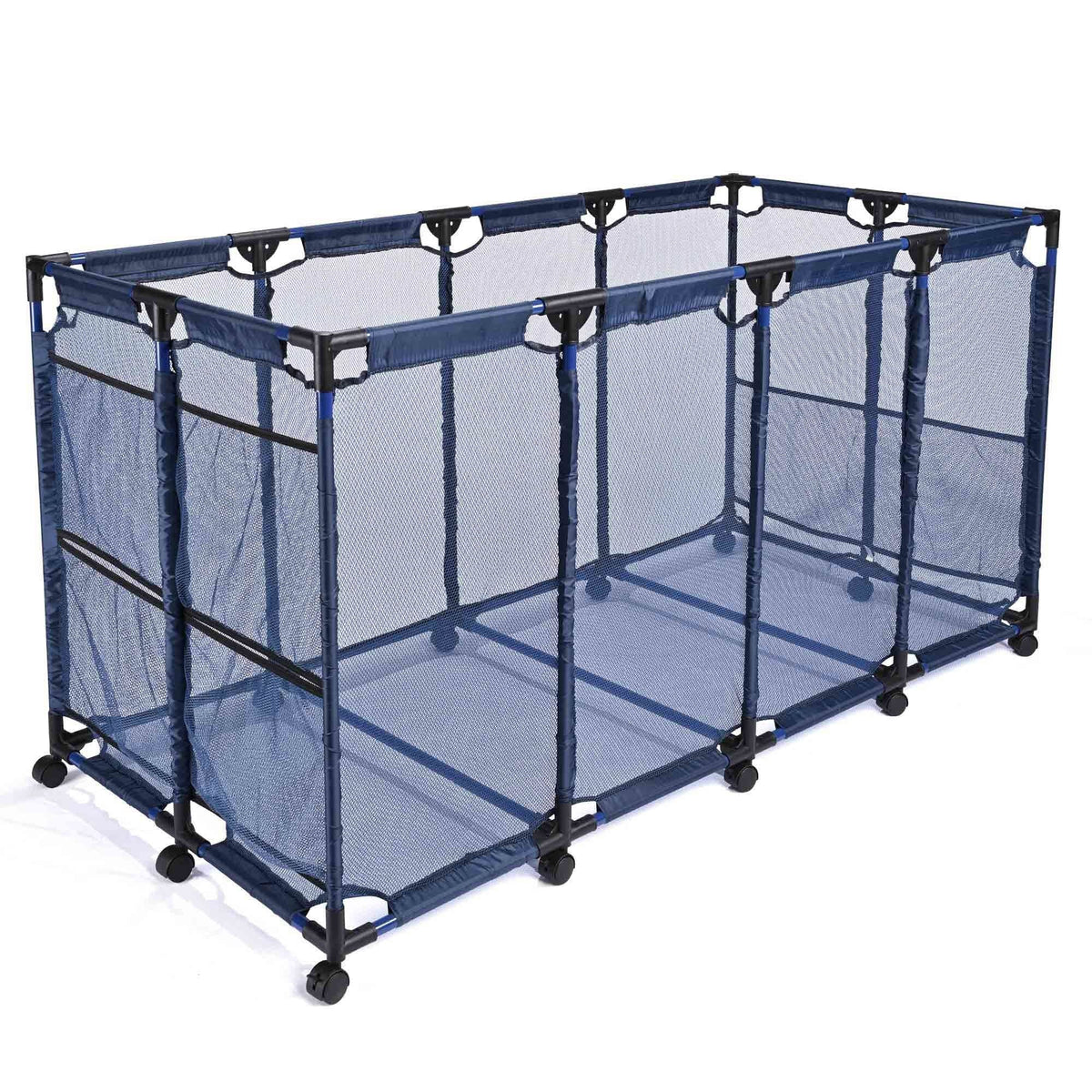 Pool Storage Bin with Wheels and Pockets - 14.34 - Stay Organized Poolside