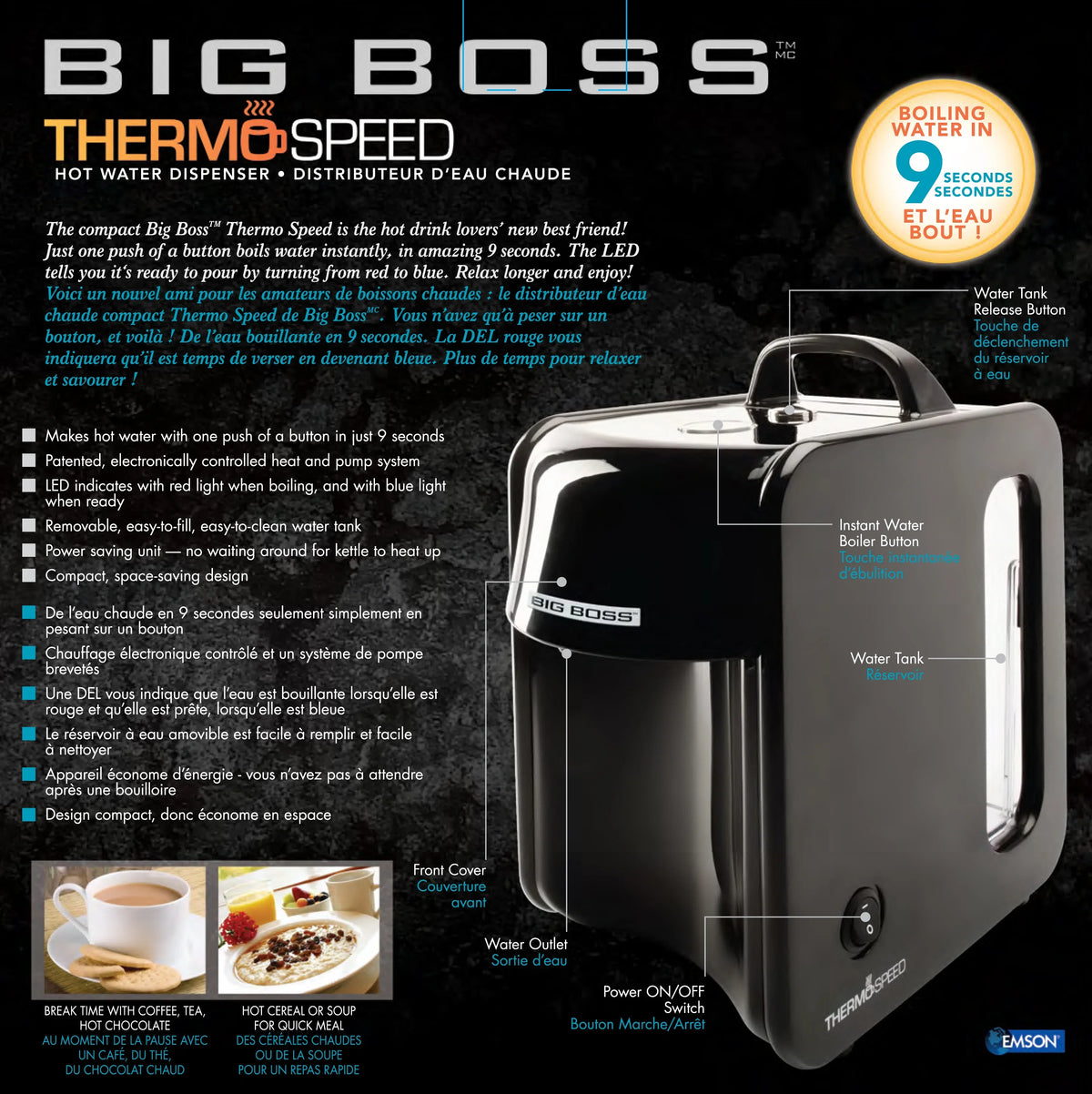 Big Boss™ ThermoSpeed Hot Water Dispenser Box