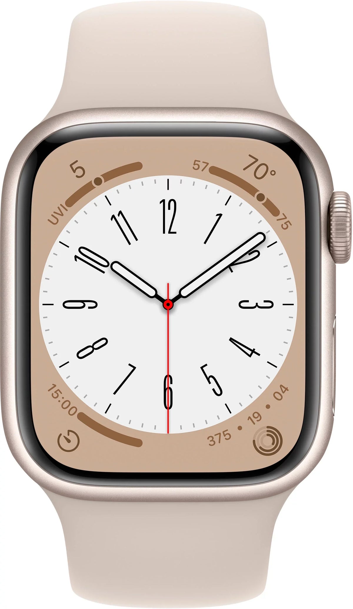 Restored Apple Watch Gen 8 Series 8 Cell 41mm Starlight Aluminum - Starlight Sport Band MNV03LL/A (Refurbished)