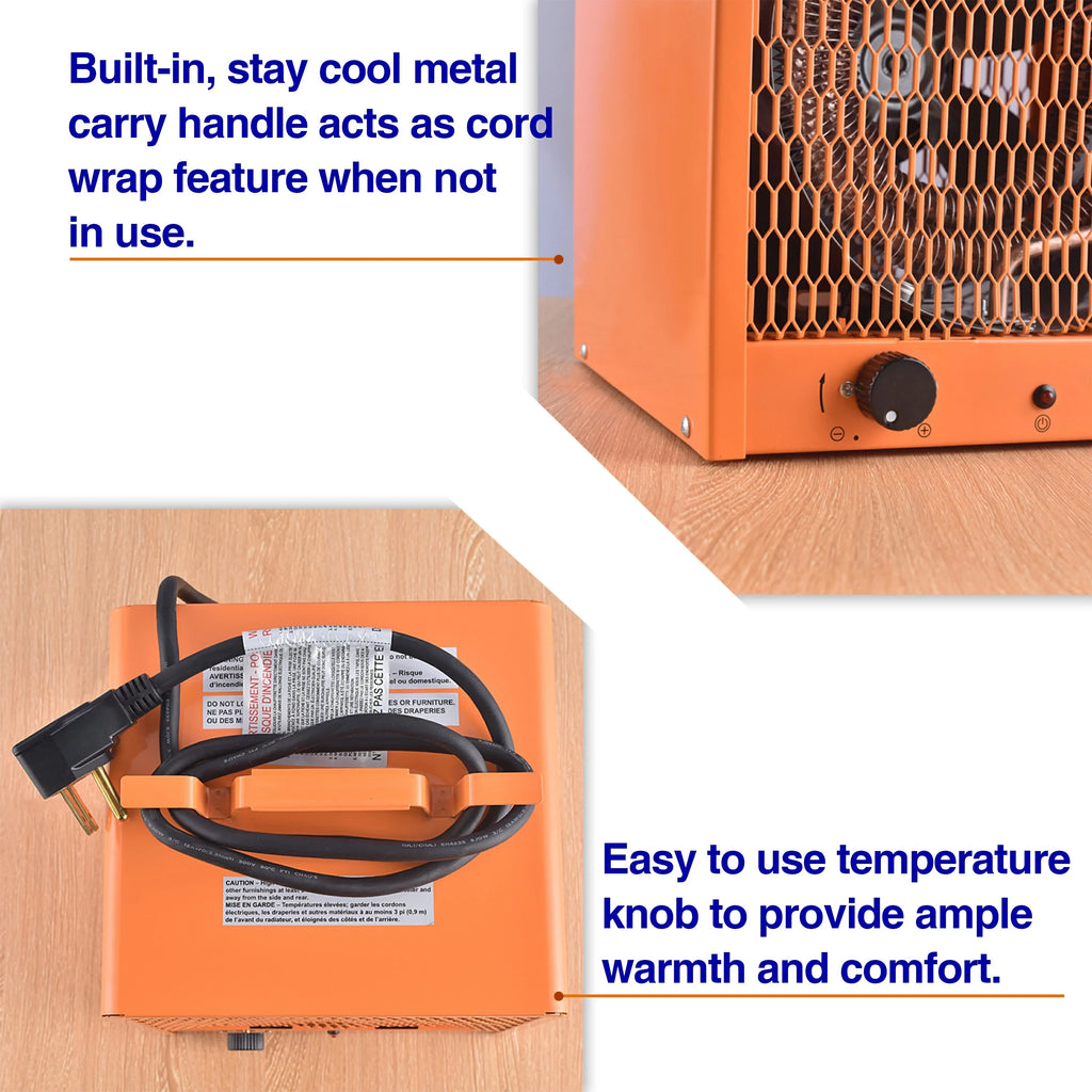 Aain Fan Forced Heater, the Plug #6-30R,Industrial 4800 Watt , 240 Volt/60 Hz,3 Phase