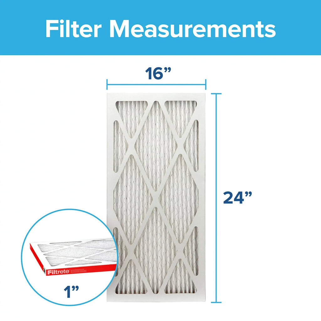 Filtrete 16x24x1,  Furnace Air Filter,  1000, Micro Allergen Defense, 6-Pack (exact dimensions 15.81 x 23.81 x 0.81)