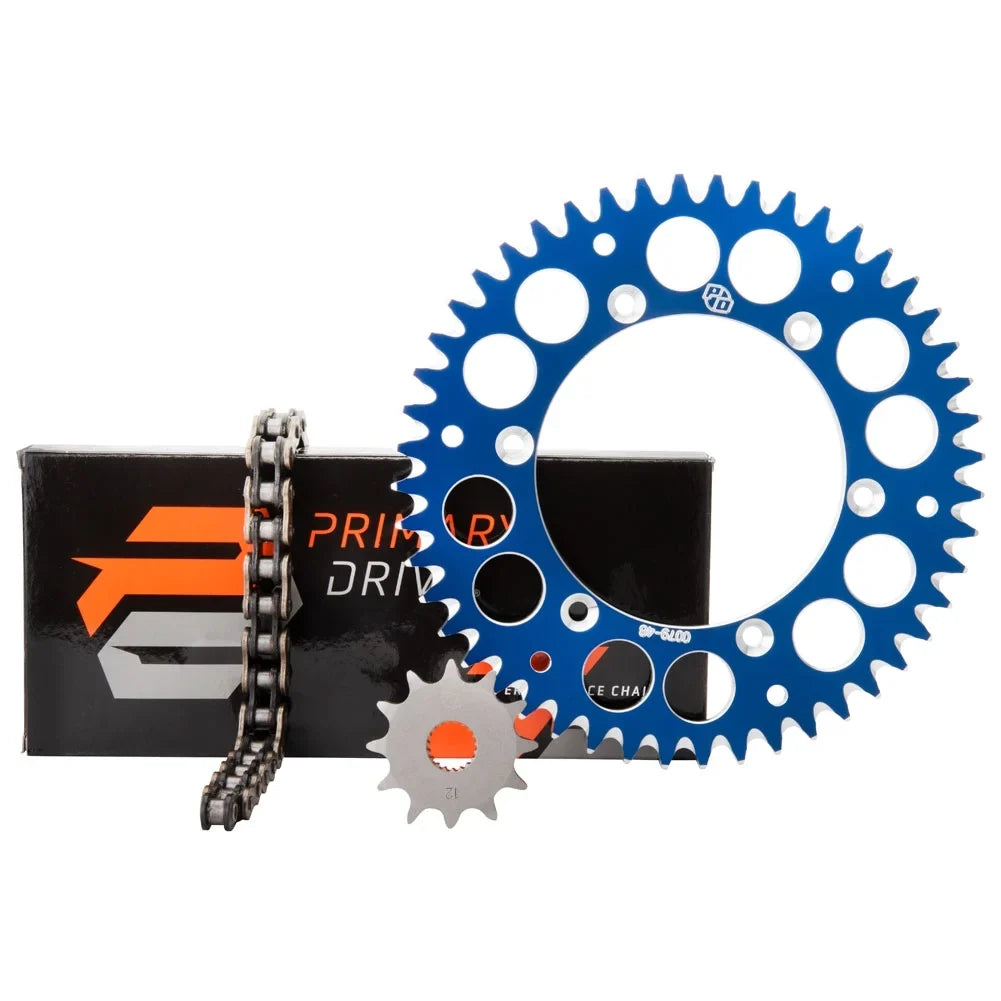 Primary Drive Alloy Kit & X-Ring Chain Blue Rear Sprocket For  YZ250FX 2015-2022