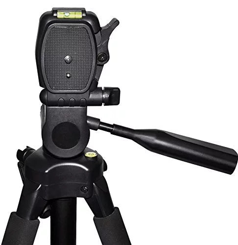 Professional 72-inch Tripod 3-way Panhead Tilt Motion with Built In Bubble Leveling + Wireless  Remote Control Shutter Release + Cap Keeper &amp; Cleaning Cloth for the Sony Alpha Series A7, A7r, a7
