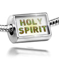 Neonblond Charm Holy Spirit Green Stained Glass 925 Sterling Silver Bead