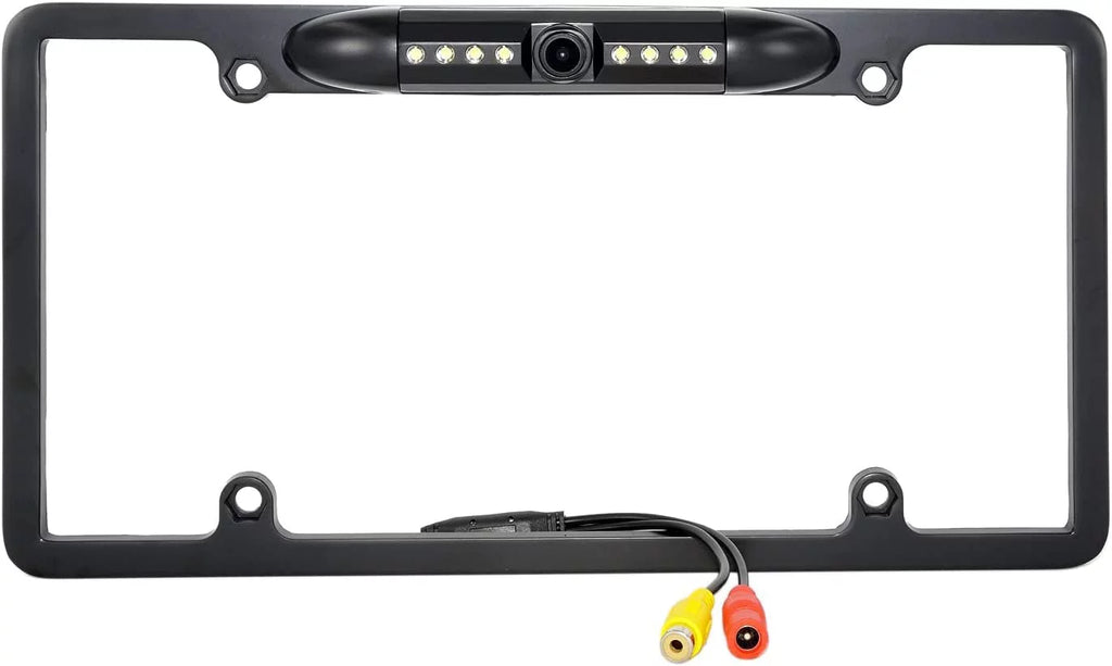 Backup Camera Rearview License Plate Frame for  KWM56BT -M56BT Black