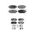 Front Rear Semi-Metallic Brake Pads Kit For 2016-2018 Mazda -3 -100267