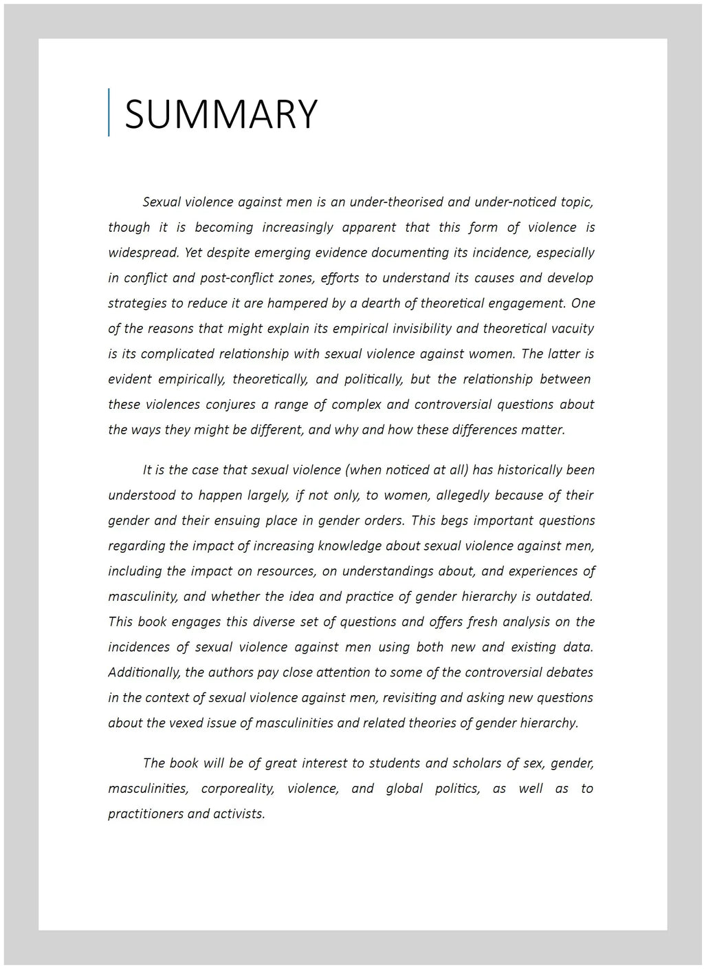 Pre-owned Sexual Violence Against Men in Global Politics, Hardcover by Zalewski, Marysia (); Drumond, Paula (); Prugl, Elisabeth (); Stern, Maria (),  1138209902, -13 9781138209909