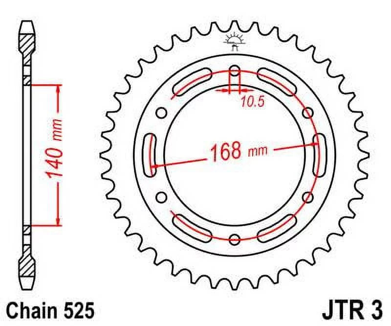 Front & Rear Sproket Kit for  F800 -JTR3.42 for 10.5mm bolts-K72 08-16  Sprockets