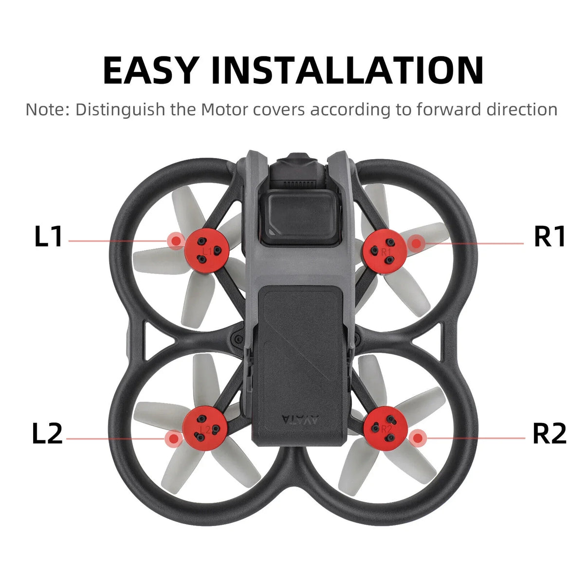4Pcs Aluminum Motor Cover Protective Accessories for  Avata Drone Protection