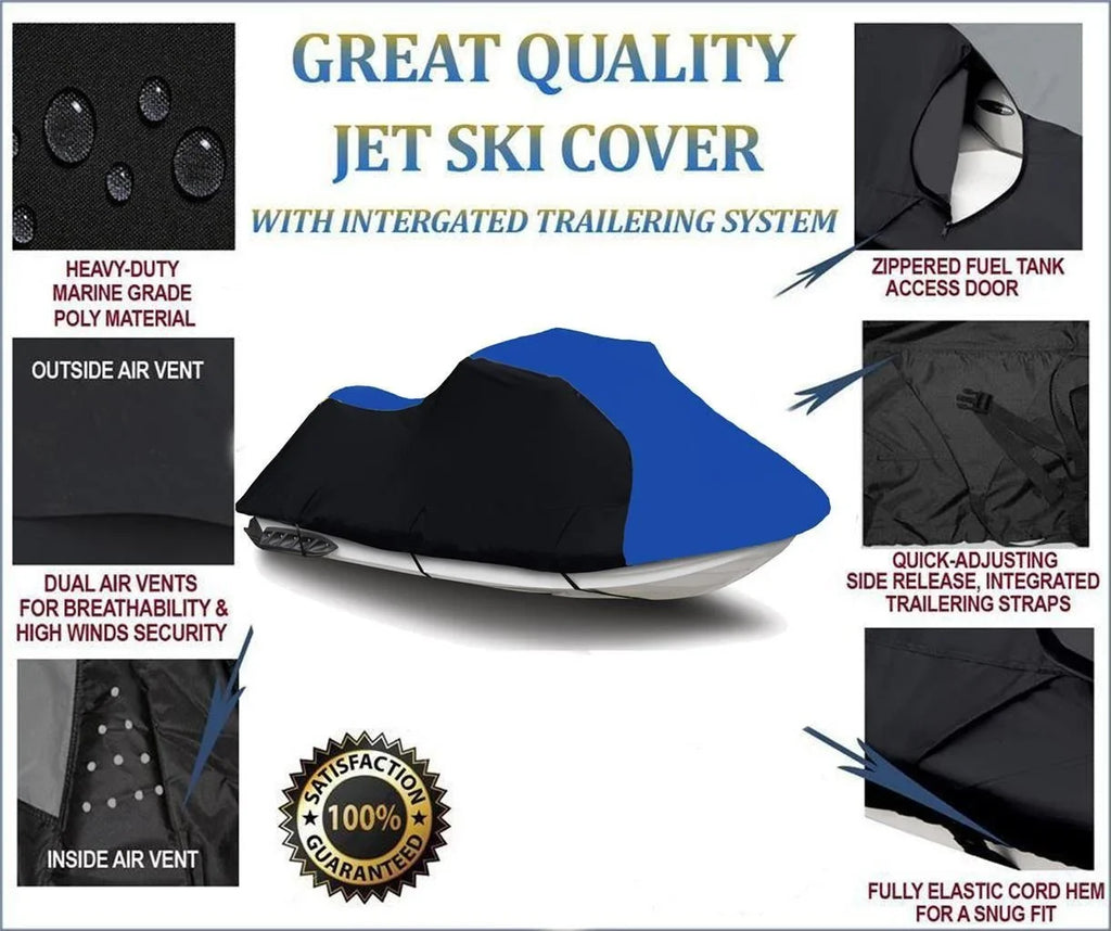 /  -, 600  Cover Compatible for Kawasaki Ultra  2007 2008 2009 2010 2011 2012 2013 2014 2015 2016 2017 2018 2019 2020 2021 2022 Jet Ski  Watercraft Cover Trailerable